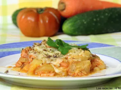 Receta Calabacín con tomate y queso al microondas