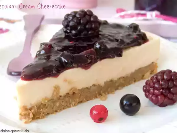Receta Tarta de queso y crema de speculoos