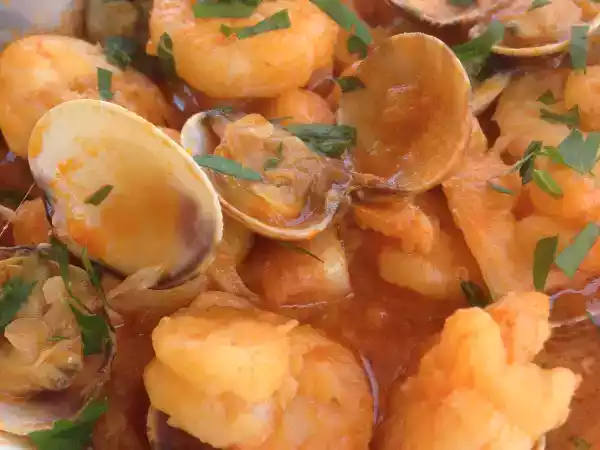 Receta Langostinos a la marinera