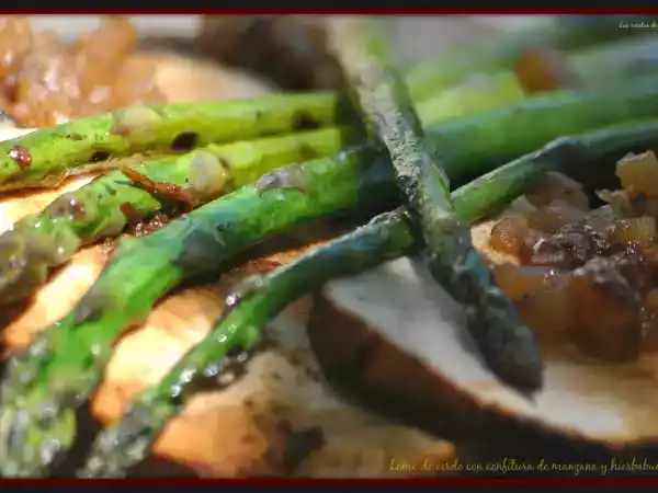 Receta Lomo al horno con confitura de manzana
