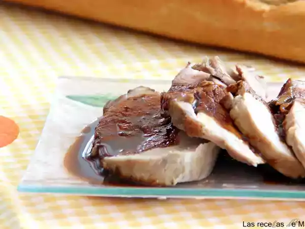 Receta Lomo de cerdo a la miel en salsa de naranja y soja