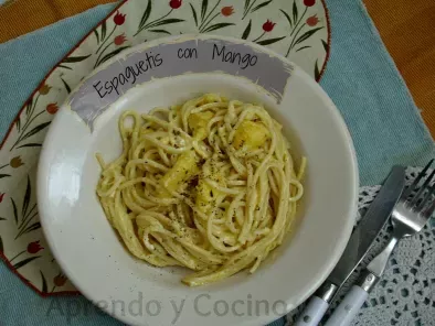 Receta Espaguetis con mango
