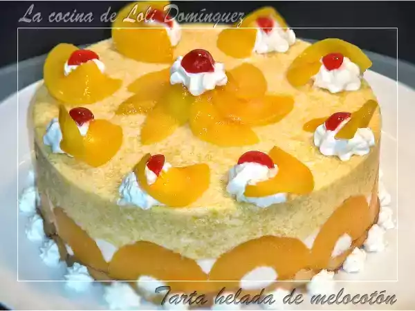 Receta Tarta helada de melocotón