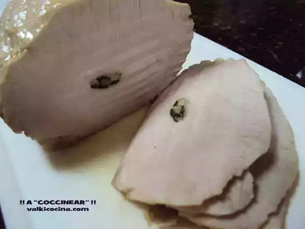 Receta Lomo mechado en aceite