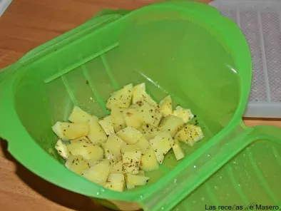 Receta Patatas al vapor en microondas