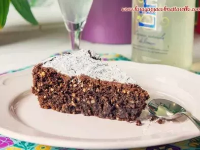 Receta Torta caprese: pastel de chocolate y almendras sin harina