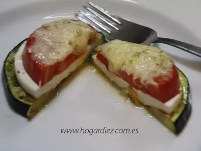 Receta Montadito de calabacín y tomate