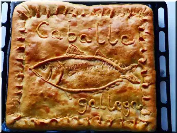 Receta Empanada de caballa en conserva gallega