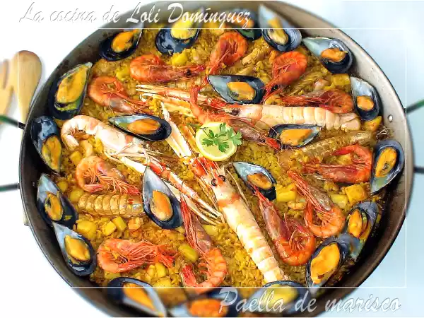 Receta Paella de marisco