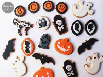 Receta Galletas cookies halloween decoradas