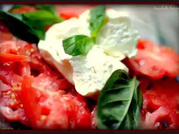 Receta Ensalada burrata