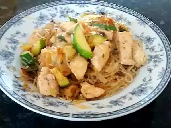 Receta Fideos chinos, rápidos y sencillos