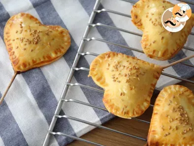 Receta Pie pops, empanadillas de corazón en palitos