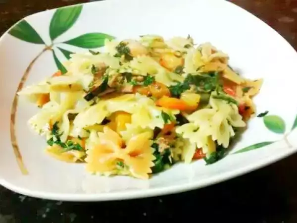 Receta Pasta primavera, ¡sanísimo!