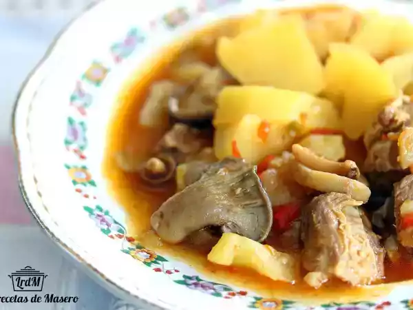 Receta Patatas con costillas en olla a presión