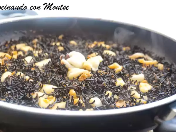 Receta Fideuá negra con sepia