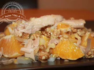 Receta Ensalada de naranja con nueces