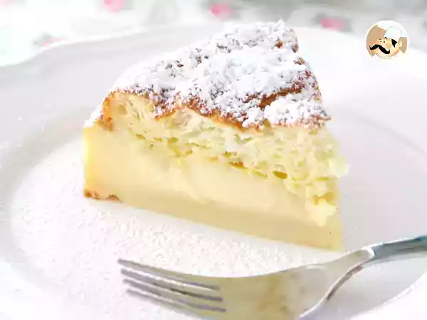 Receta Pastel mágico o inteligente de vainilla y limón