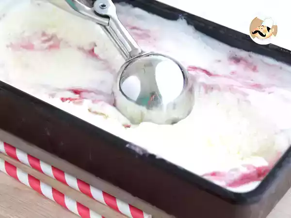 Receta Helado de yogur y frambuesa