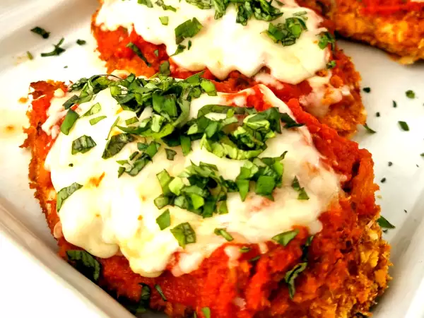 Receta Pollo a la parmesana bajo en calorías