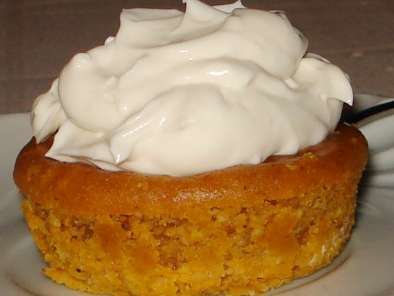 Receta Cupcakes imposibles de tarta de calabaza con crema de coco