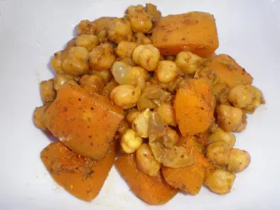 Receta Curry bengalí de calabaza y garbanzos