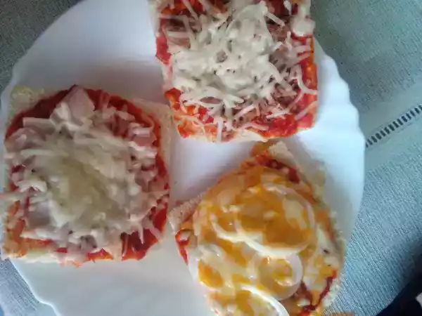 Receta Pizza de pan bimbo