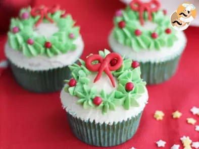 Receta Cupcakes decoradas de Navidad