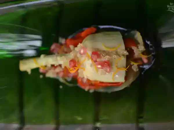 Receta Ensalada de conservas de alcachofas y vegetales asados