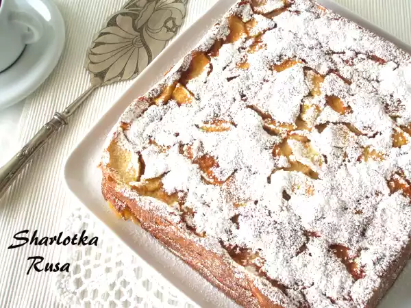 Receta Sharlokta rusa de manzana
