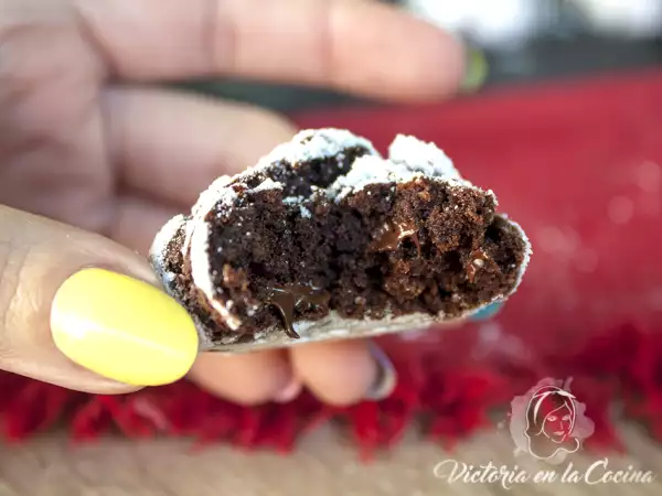Receta Galletas craqueladas de chocolate