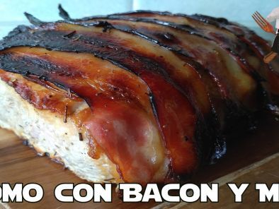 Receta Lomo con bacon y miel