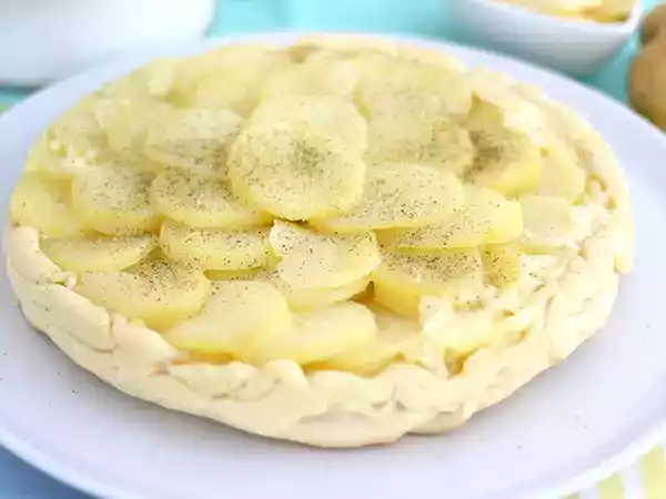 Receta Tatín de patatas y queso cantal
