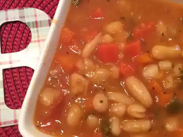 Receta Judías blancas estofadas rápidas