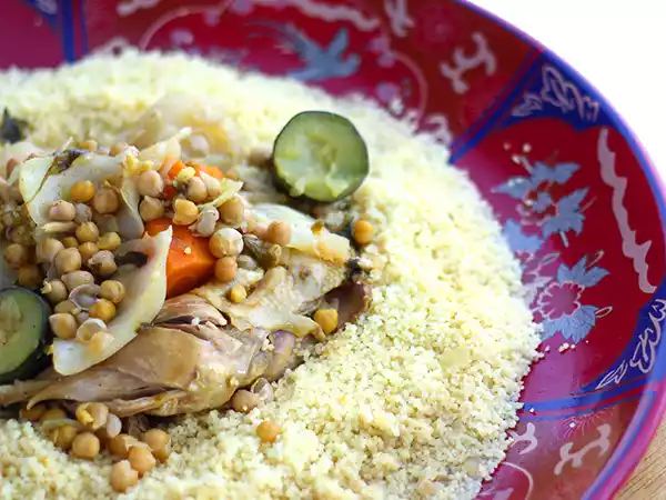 Receta Cuscús marroquí tradicional con pollo