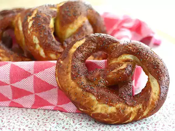 Receta Bretzels, pretzels alemanes caseros