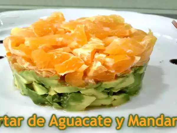 Receta Tartar de aguacate y mandarina