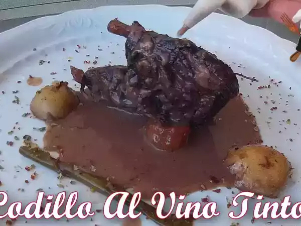 Receta Codillo al vino tinto