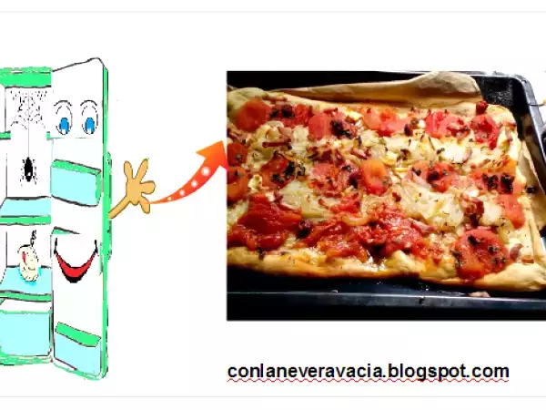 Receta Coca de tomate de nuestro huerto