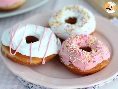 Receta Donuts americanos con glaseado