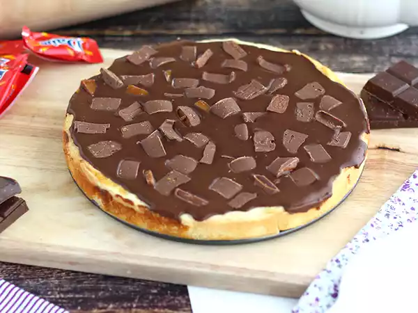 Receta Tarta de crema, chocolate y daims