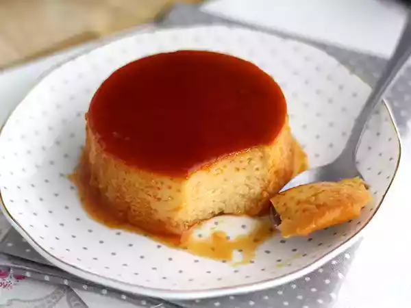 Receta Flan de leche condensada con caramelo