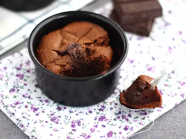 Receta Coulant de chocolate cremoso sin gluten