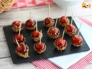 Receta Tomates cherry caramelizados con sésamo