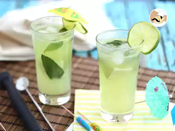 Receta Mojito de pepino refrescante sin alcohol