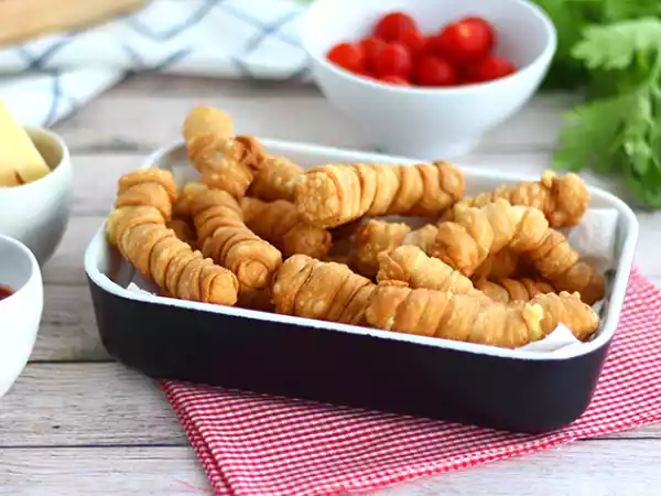 Receta Palitos de queso con masa casera