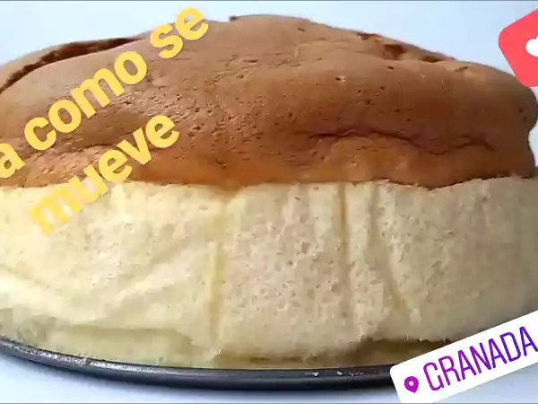 Receta Bizcocho tembloroso japones
