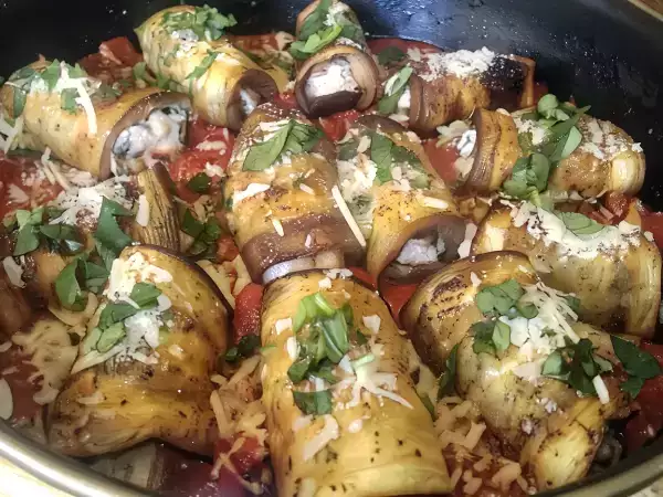 Receta Involtini de berenjenas