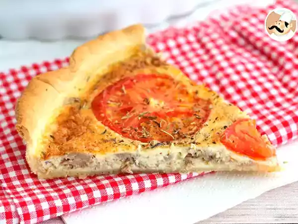 Receta Quiche de atún y tomate natural