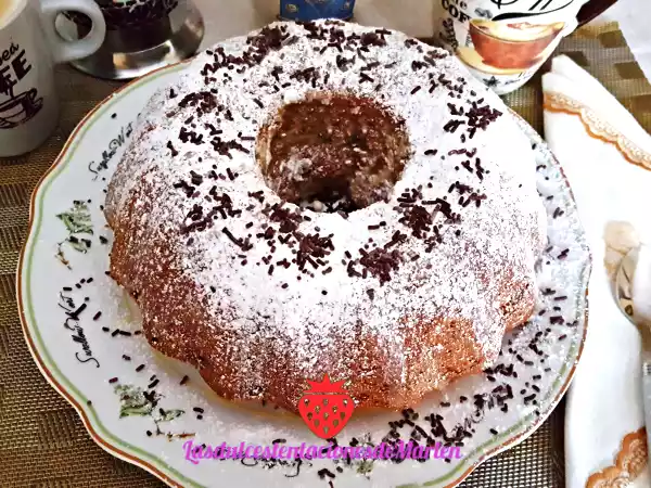 Receta Bizcocho casero de chocolate y plátano